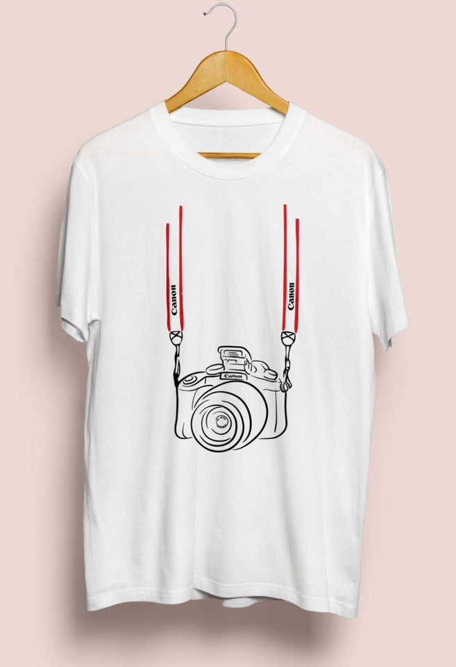 Canon Camera Graphic Printed T-Shirt