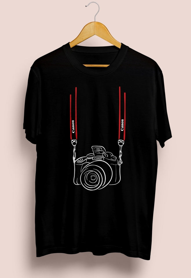 Canon Camera Graphic Printed T-Shirt