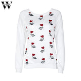 Womail Fashion Women Long Sleeve Cute Owl Print Top