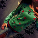 Womail Fashion Women Long Sleeve Cute Owl Print Top