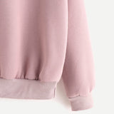 Autumn Sweatshirts Of Women Pink Long Sleeve Hoodie Pullovers Basic Hoodies