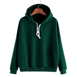 Autumn Sweatshirts Of Women Pink Long Sleeve Hoodie Pullovers Basic Hoodies