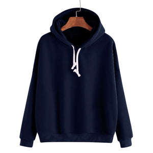 Autumn Sweatshirts Of Women Pink Long Sleeve Hoodie Pullovers Basic Hoodies