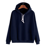 Autumn Sweatshirts Of Women Pink Long Sleeve Hoodie Pullovers Basic Hoodies