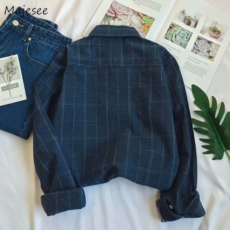 Shirts Men Single Breasted Leisure Simple All-match Korean Style Slim Turn-down Collar Shirt Mens