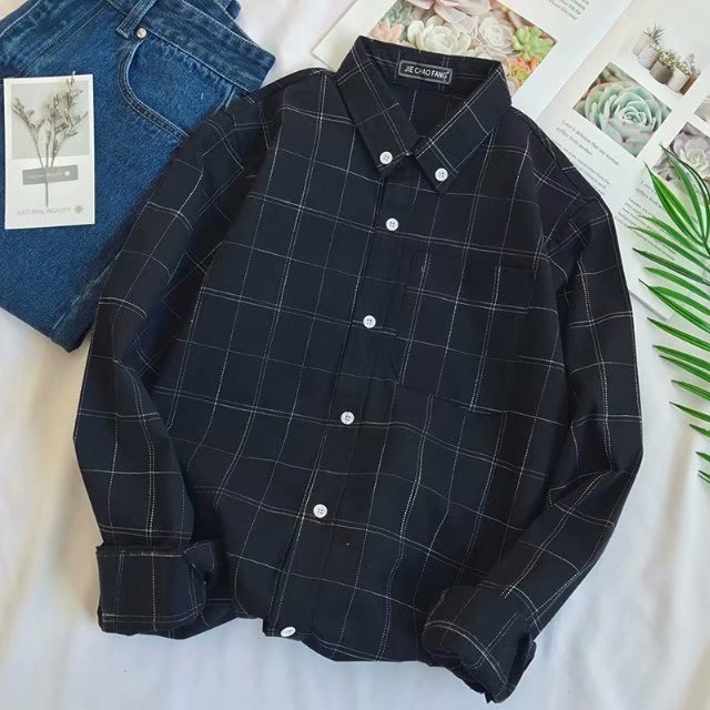 Shirts Men Single Breasted Leisure Simple All-match Korean Style Slim Turn-down Collar Shirt Mens