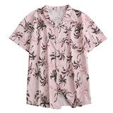 Mens Ethnic Short Sleeve Beach Hawaiian Shirt Tropical Summer Printing