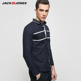 JACK & JONES Brand 2019 NEW younger casual 100% cotton turn-down