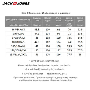 JACK & JONES Brand 2019 NEW younger casual 100% cotton turn-down