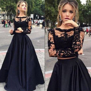 Black dress Women Evening Party Long Maxi dress Formal Prom Long Lace