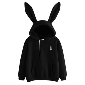 Womens Long Sleeve Rabbit Hoodie Sweatshirt Pullover Tops Blouse sweatshirts