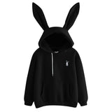 Womens Long Sleeve Rabbit Hoodie Sweatshirt Pullover Tops Blouse sweatshirts