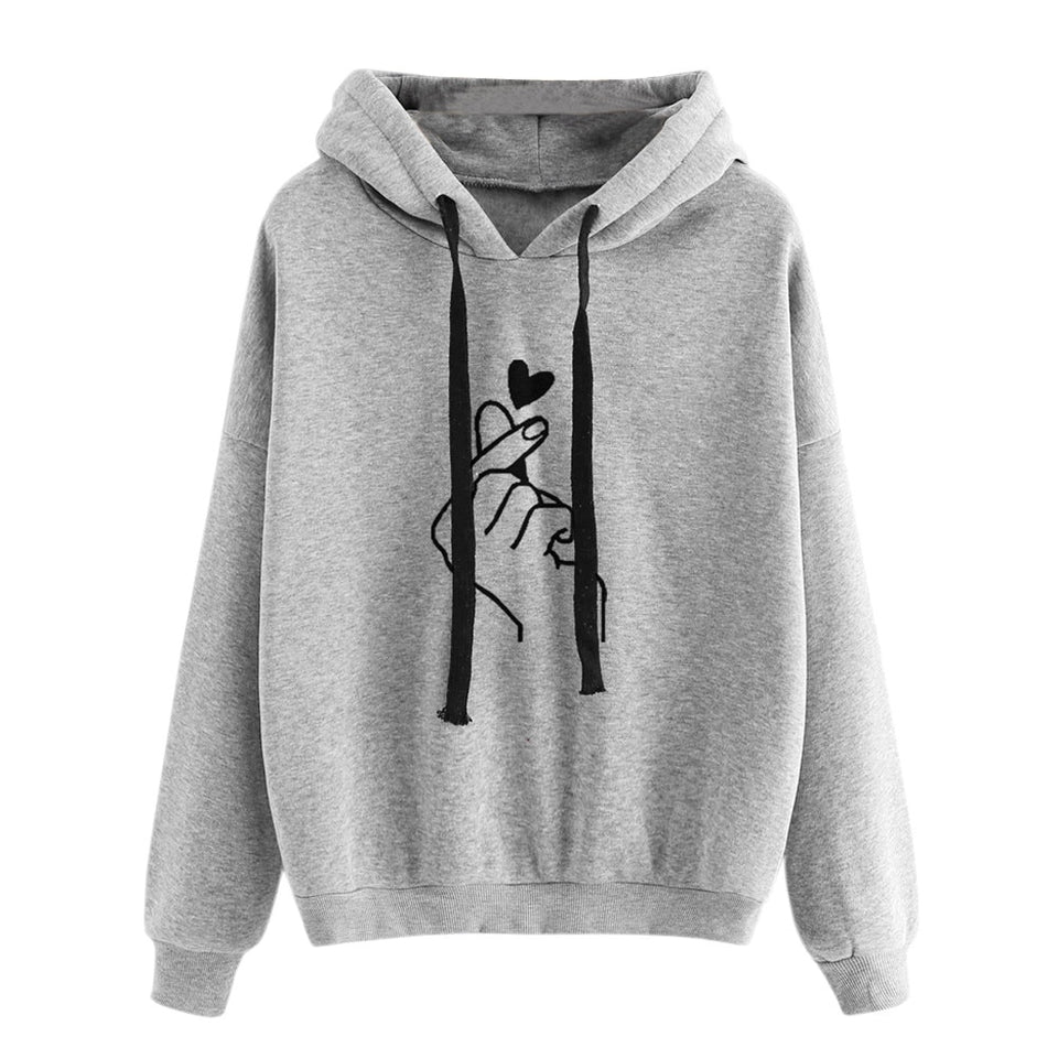 Sweatshirts 2019 Print Womens Long Sleeve Hoody  Jumper Pullover Top Blouse Women's