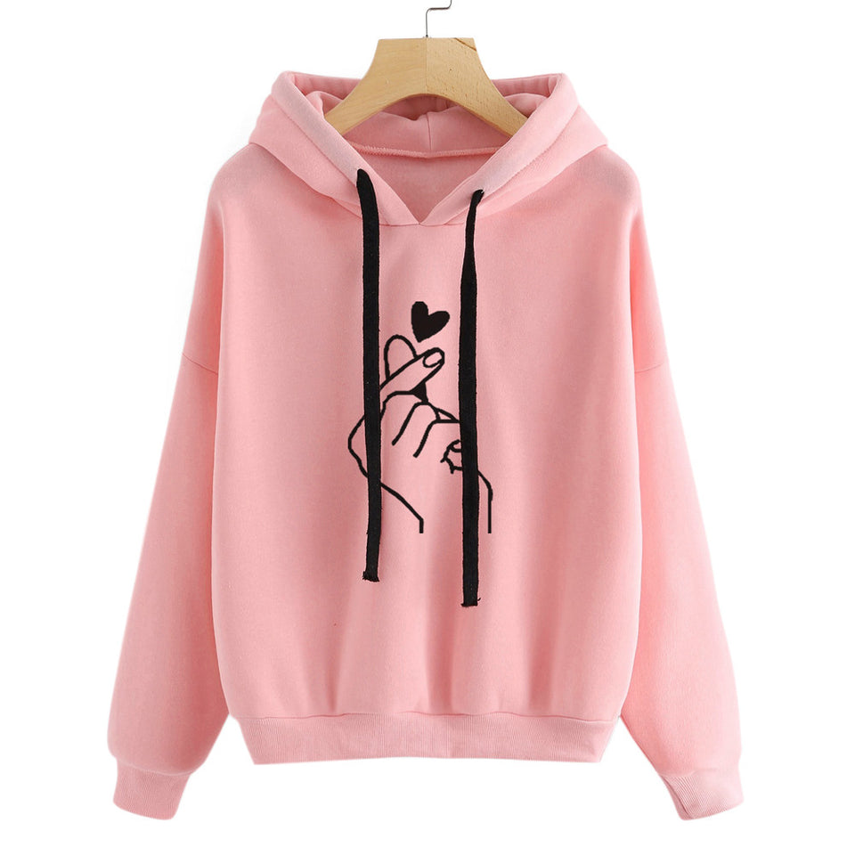 Sweatshirts 2019 Print Womens Long Sleeve Hoody  Jumper Pullover Top Blouse Women's