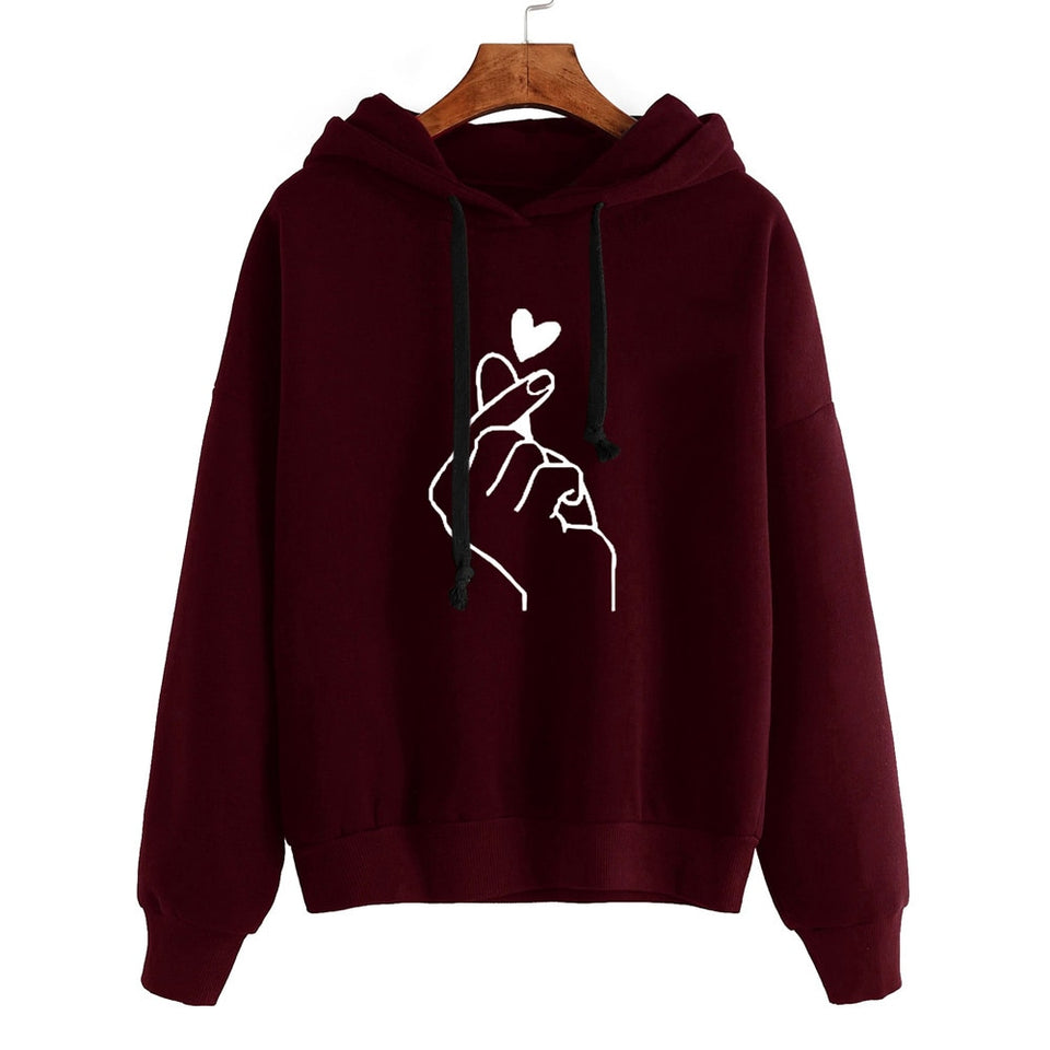 Sweatshirts 2019 Print Womens Long Sleeve Hoody  Jumper Pullover Top Blouse Women's