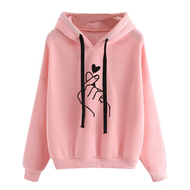 Sweatshirts 2019 Print Womens Long Sleeve Hoody  Jumper Pullover Top Blouse Women's
