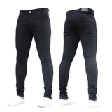 Mens Ripped Jeans for men Casual Black Blue Skinny slim