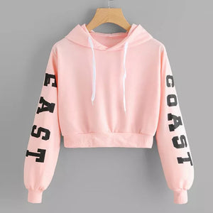 JAYCOSIN Hoodies&Sweatshirts Women Letters Long Sleeve Female Hoodie