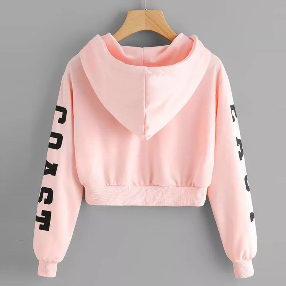 JAYCOSIN Hoodies&Sweatshirts Women Letters Long Sleeve Female Hoodie