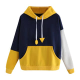 CHAMSGEND female sweatshirts Yellow Womens hoodies Long Sleeve Hoodie Sweatshirt