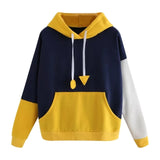 CHAMSGEND female sweatshirts Yellow Womens hoodies Long Sleeve Hoodie Sweatshirt