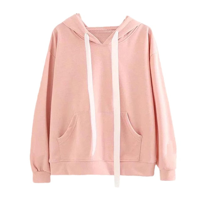 CHAMSGEND female sweatshirts Yellow Womens hoodies Long Sleeve Hoodie Sweatshirt