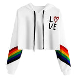 Fashion Female Long Sleeve Hoodie Pullover Sweatshirt Rainbow