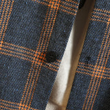 Plaid High Quality Janpan Style  Spring Long Sleeve Shirt Men