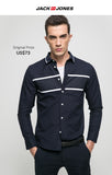 JACK & JONES Brand 2019 NEW younger casual 100% cotton turn-down
