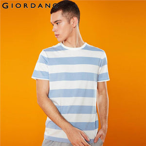 Men Tshirt Men Slightly Stretchy Stripes Design T-shirt