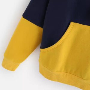 CHAMSGEND female sweatshirts Yellow Womens hoodies Long Sleeve Hoodie Sweatshirt