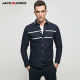 JACK & JONES Brand 2019 NEW younger casual 100% cotton turn-down