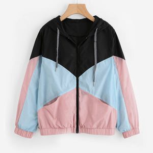 New term student Uniforms sweatshirt Casual Patchwork hoodies women