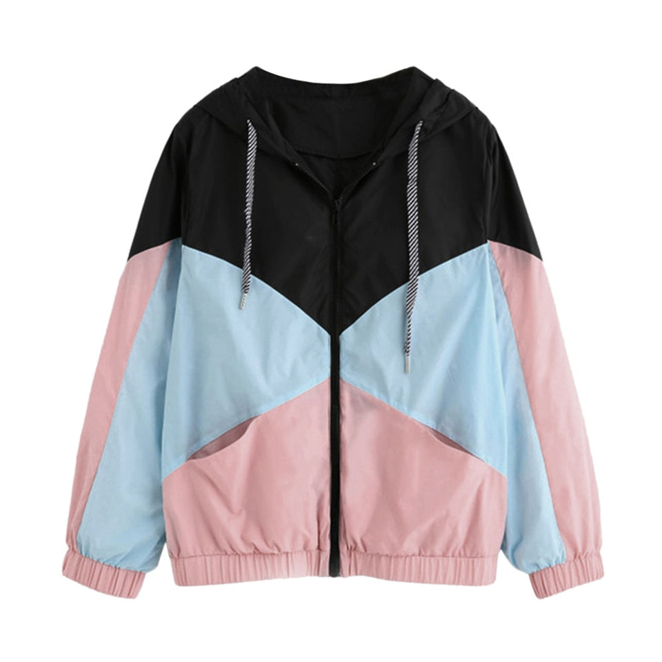 New term student Uniforms sweatshirt Casual Patchwork hoodies women