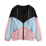 New term student Uniforms sweatshirt Casual Patchwork hoodies women
