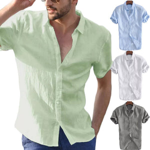 New Style Men's Short Sleeve Shirts Dress Shirt Summer Cool Loose