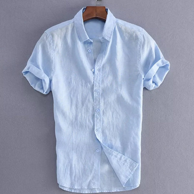 New Style Men's Short Sleeve Shirts Dress Shirt Summer Cool Loose