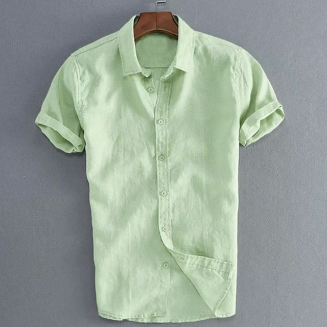 New Style Men's Short Sleeve Shirts Dress Shirt Summer Cool Loose