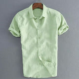 New Style Men's Short Sleeve Shirts Dress Shirt Summer Cool Loose