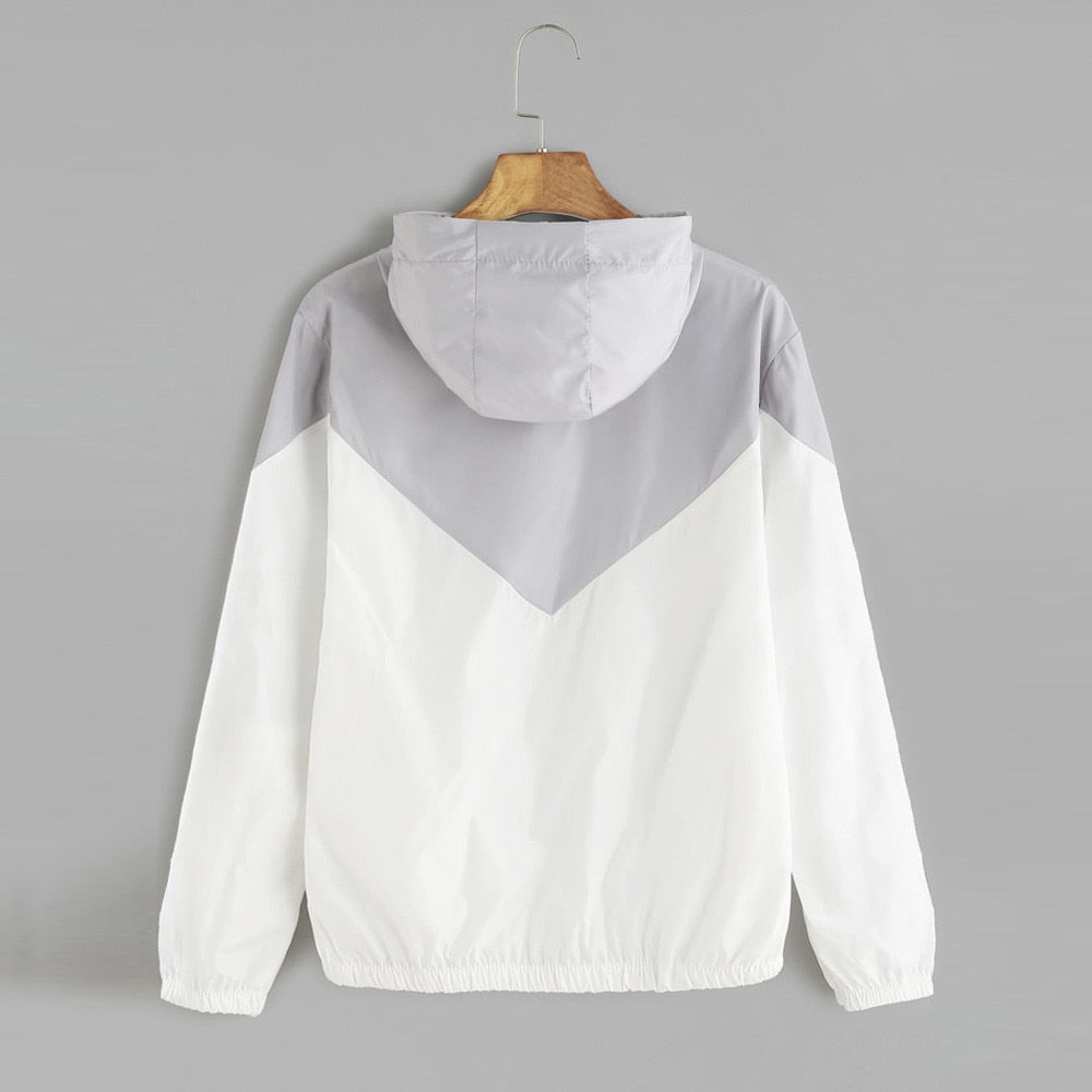 telotuny Thin sweatshirt Long-sleeve Sport hoodies Coat women crop top hoodie