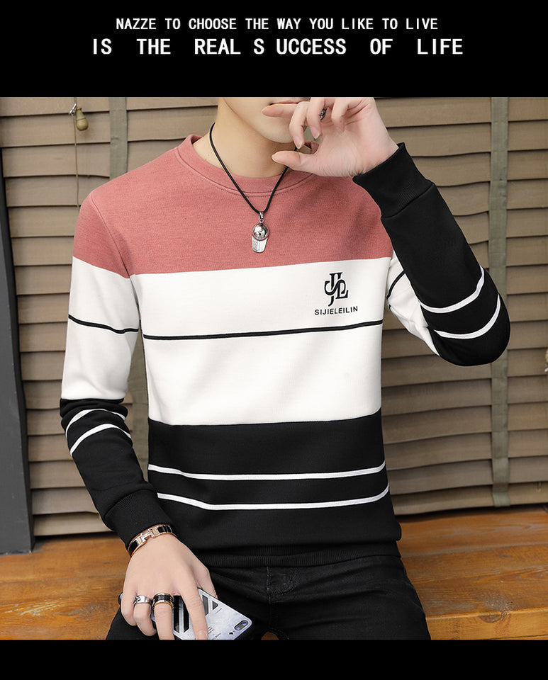 Long-sleeved T-shirt men's spring new shirt thin T-shirt