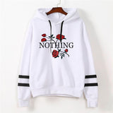 Women's Fashion Sweatshirt Womens Autumn Nothing Print Long Sleeve Hoodie Sweatshirt