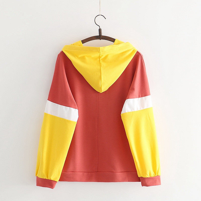 Autumn New Cartoon Animal Dog Hooded Long-sleeved Sweatshirts