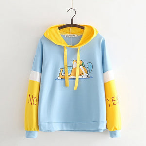 Autumn New Cartoon Animal Dog Hooded Long-sleeved Sweatshirts