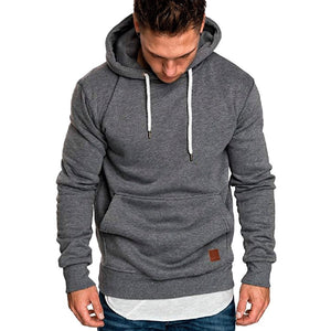 men 2018  hoodies brand male long sleeve solid  men