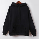 New Social Harajuku Hoodies For Girls Solid Color Hooded Tops Women's Sweatshirt