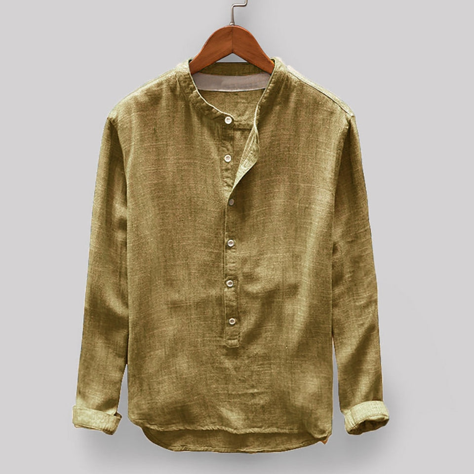 Winter Button Casual Linen