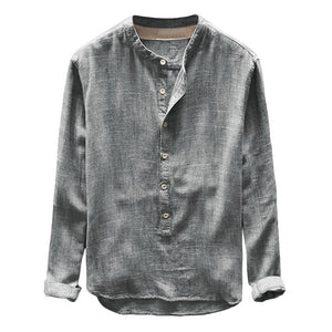 Winter Button Casual Linen