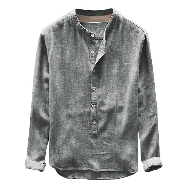Winter Button Casual Linen