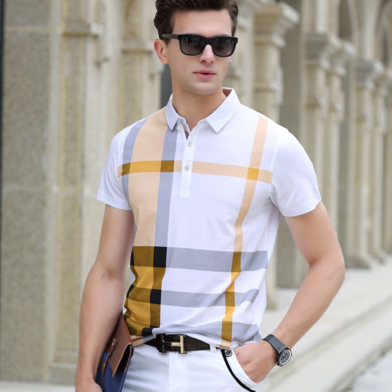 summer polo t shirt men brand clothing cotton short